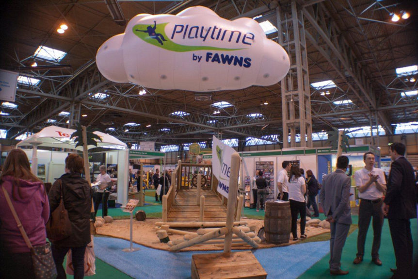 Inflatable Playtime cloud at the Education show