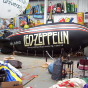 The Led Zeppelin blimp in the ABC Inflatables workshop