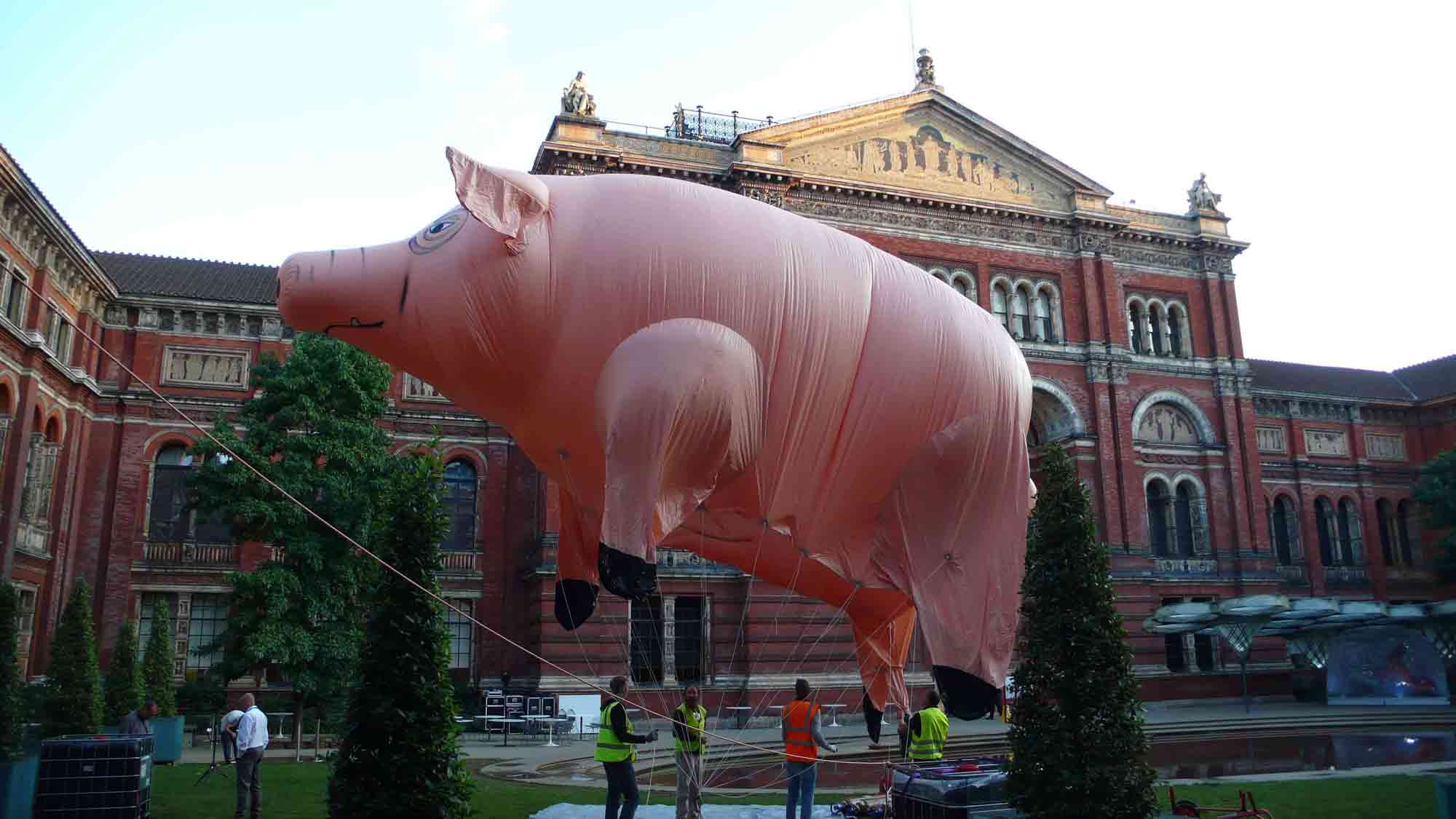 giant inflatable pig pink floyd