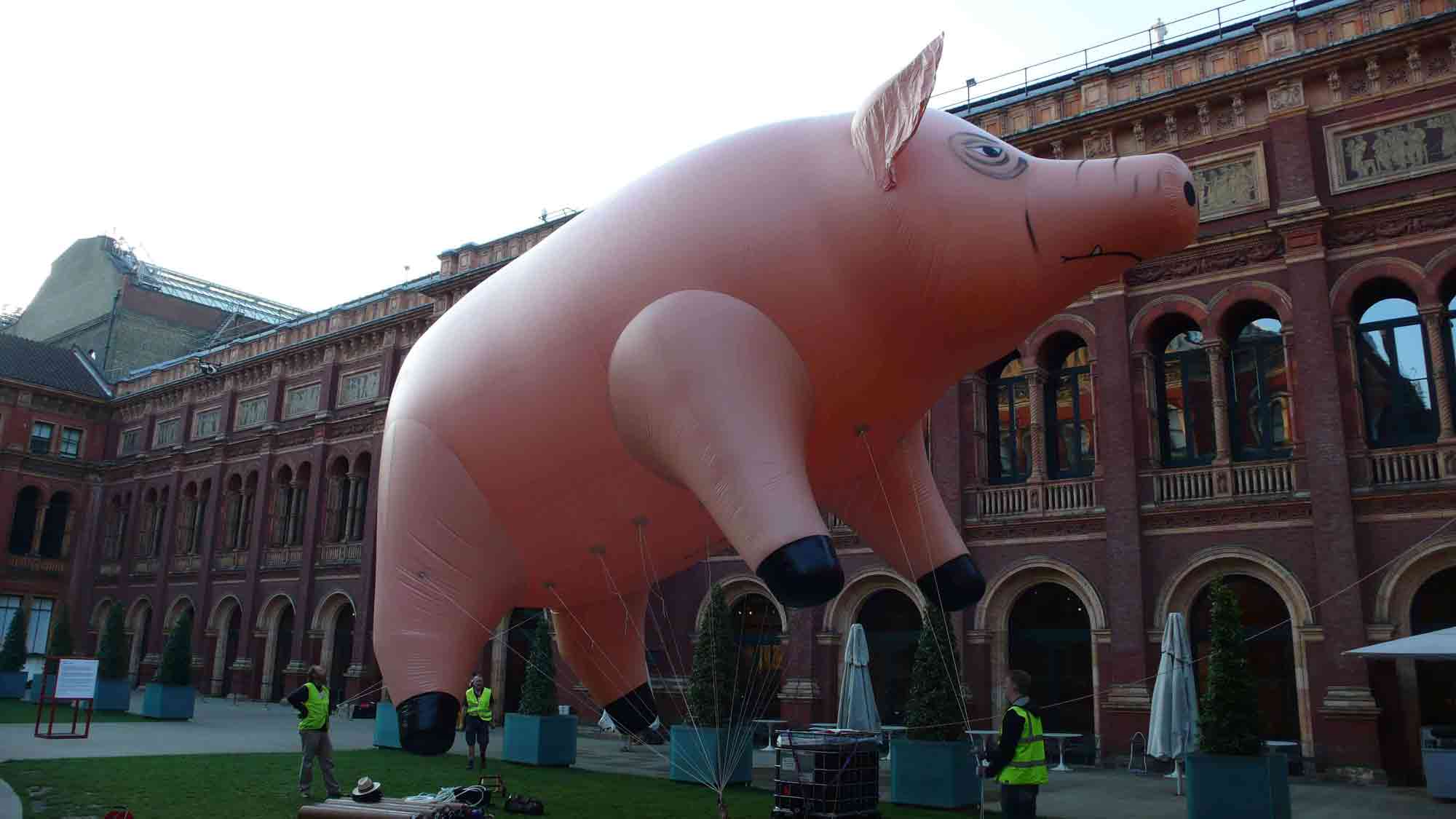 giant inflatable pig pink floyd