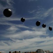 parade spheres in sky