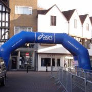 Asics race arch for sporting event