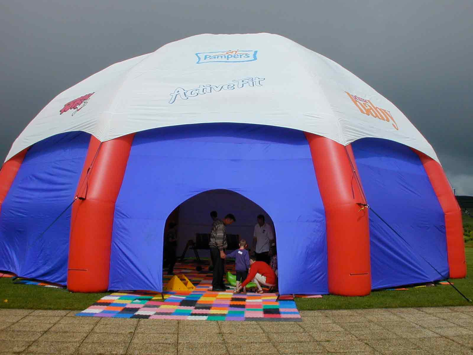 giant inflatable marquee branded