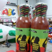 3 Reggae Reggae sauce inflatable replica bottles