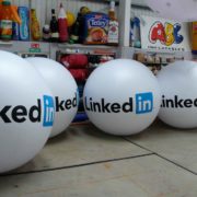 Inflatable spheres for LinkedIn promotion
