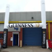 Guinness inflatable rugby posts