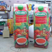 Giant product replica Alvalle Gaspacho inflatables