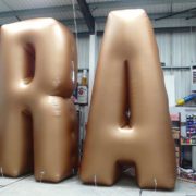 giant inflatable letter art