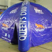 Inflatable tent with branding for Army