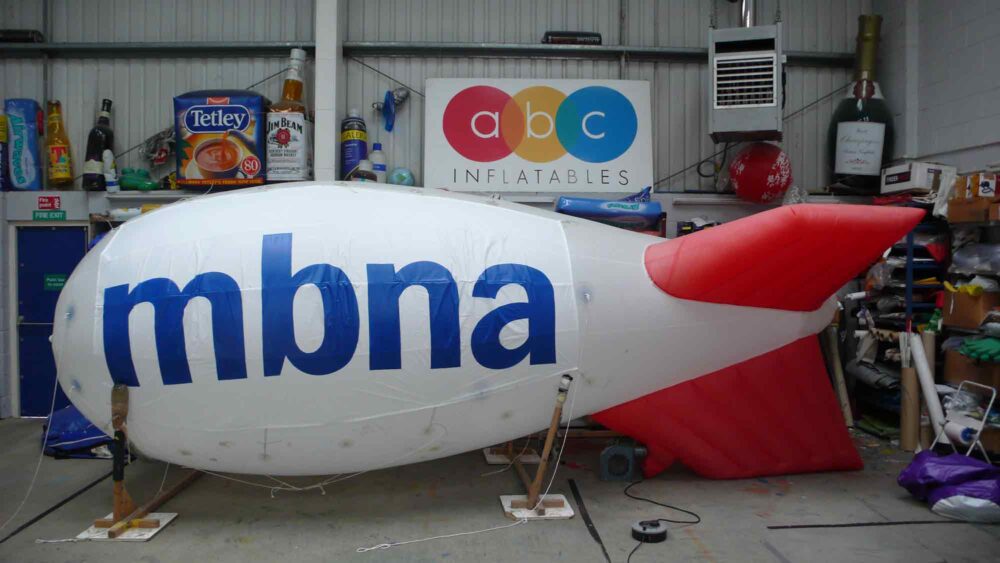 Blimp for hire with temporary branding