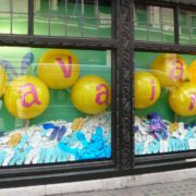 Havaianas balls in Liberty's window in London