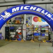 Michelin curved inflatable race arch