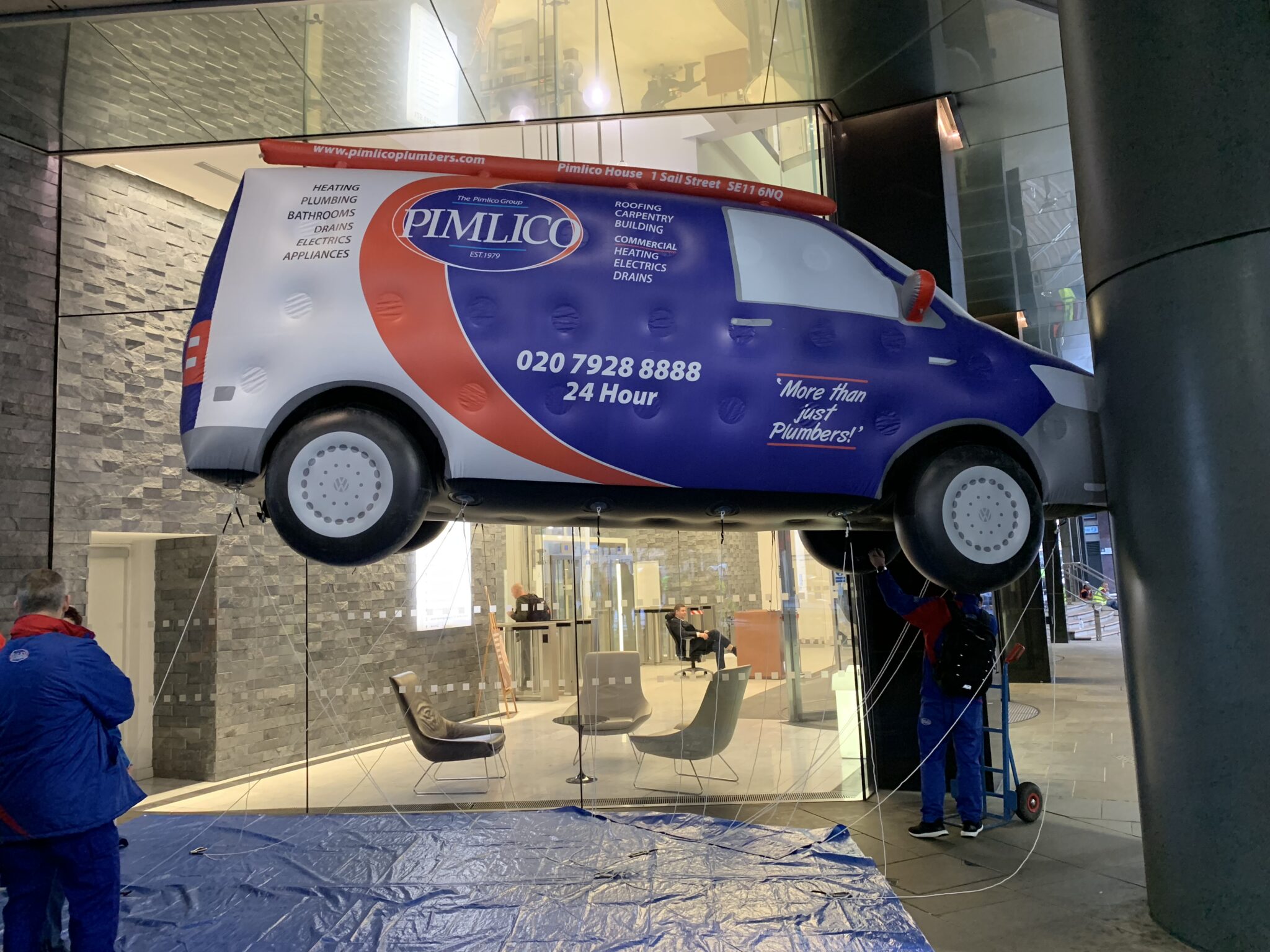 pimlico inflatable van