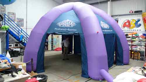 Highland Spring inflatable marquee