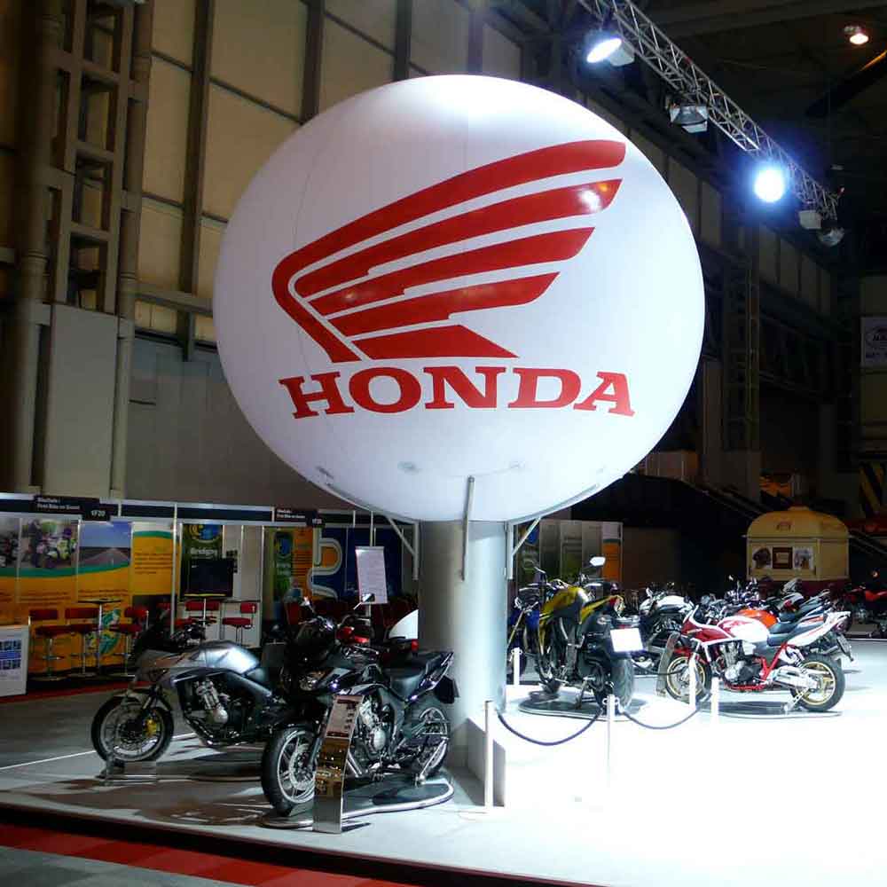 Honda sphere supported on a pillar