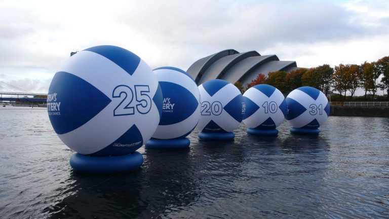 inflatable lottery balls