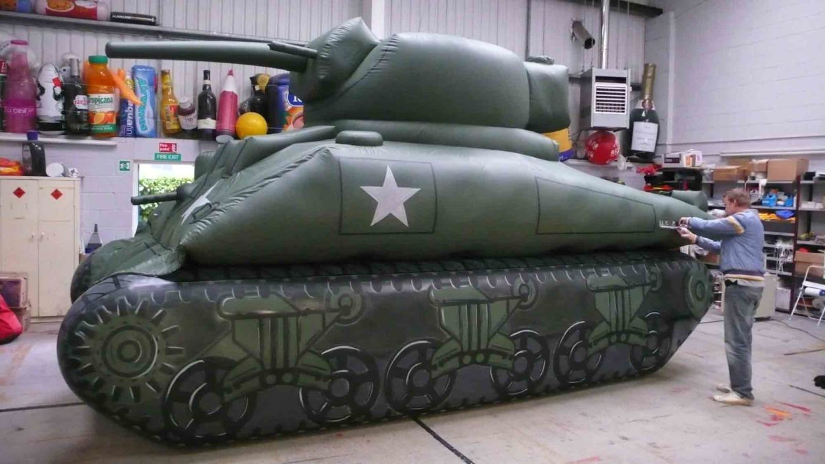 Inflatable Tanks for Dad's Army Movie ABC Inflatables