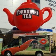 England Cricket Tour 2013 inflatable tea pot mascot