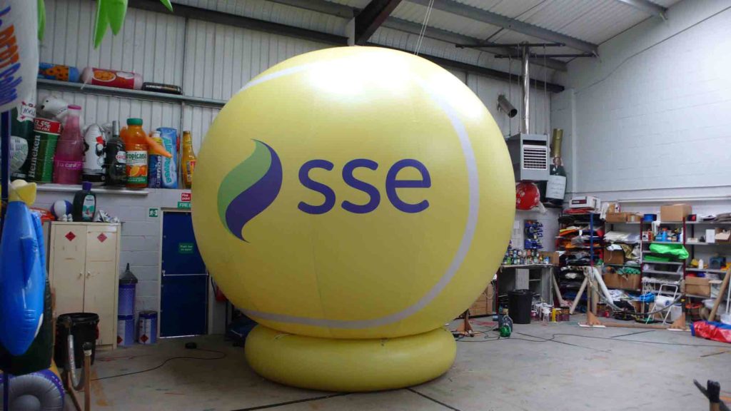 Giant Inflatable Tennis Ball for Andy Murray Live Event
