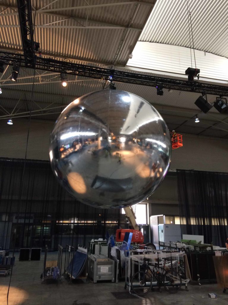 giant inflatable mirror ball