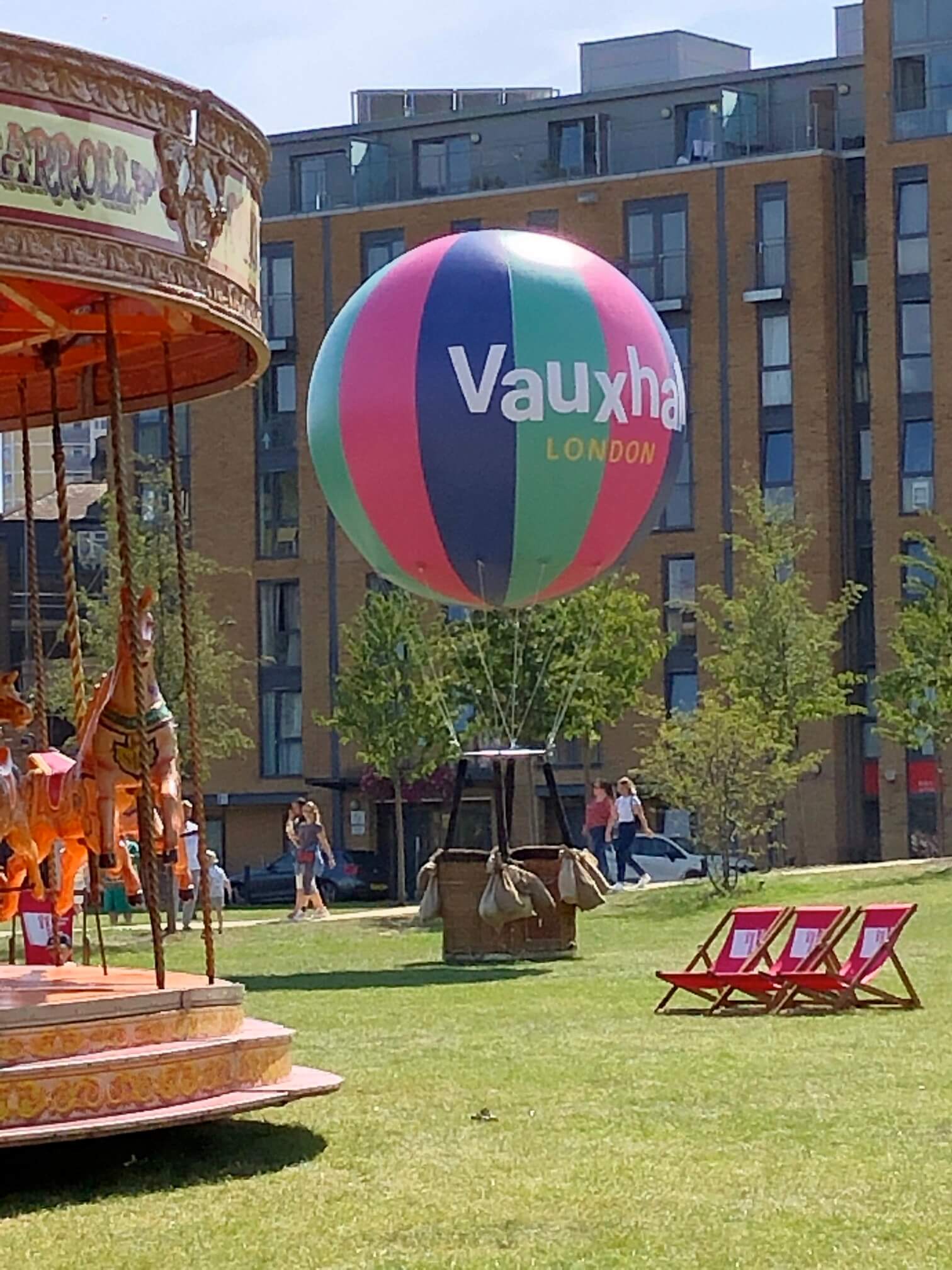 hot air balloon and basket