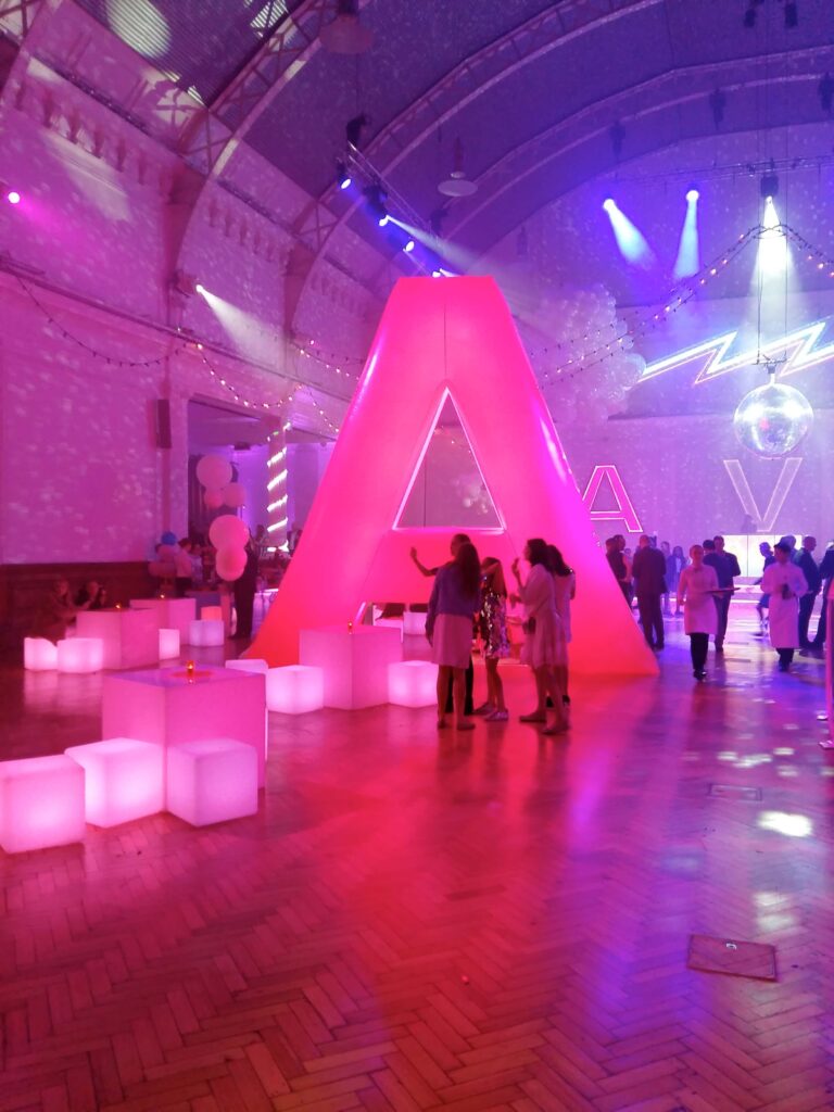 Giant light up inflatable A